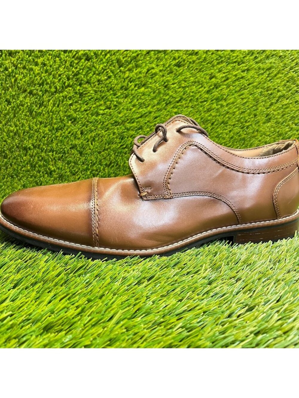 Nunn Bush Westwood Mens Size 12E Brown Classic Cap‎ Toe Oxford Dress Shoes